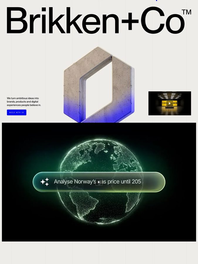 Brikken+Co website design
