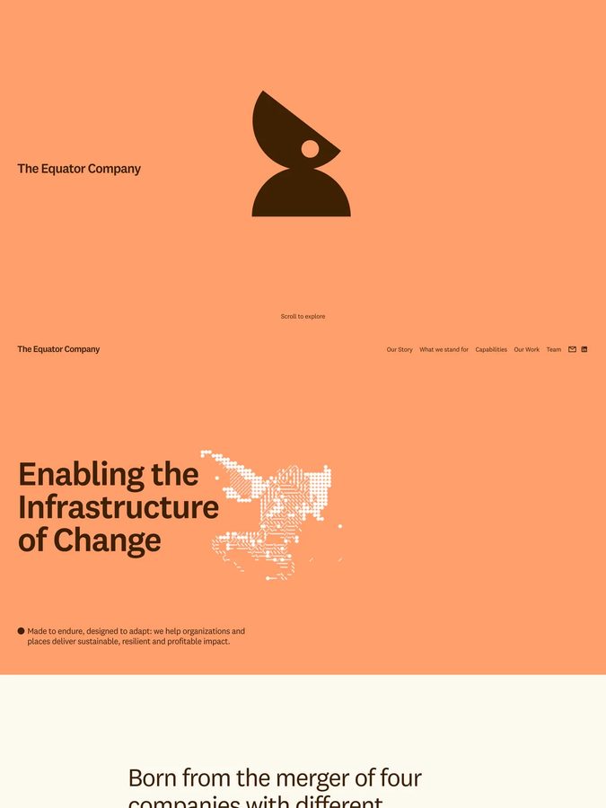 The Equator Company website design