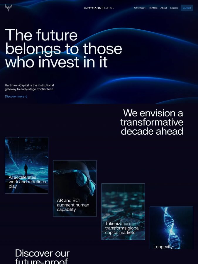 Hartmann Capital website design