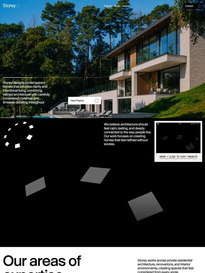 Storey Architecture website design